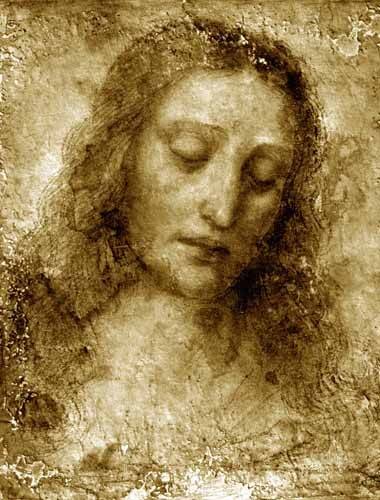 Painting -The Face of Christ-, Leonardo da Vinci