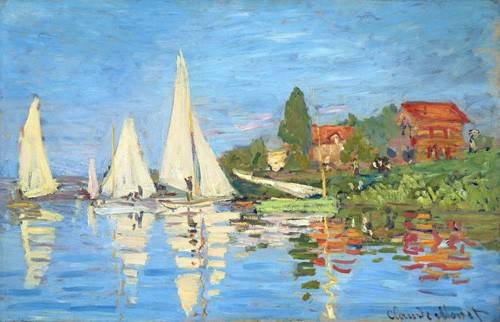 Marine Painting - The Regatta at Argenteuil, Claude Monet