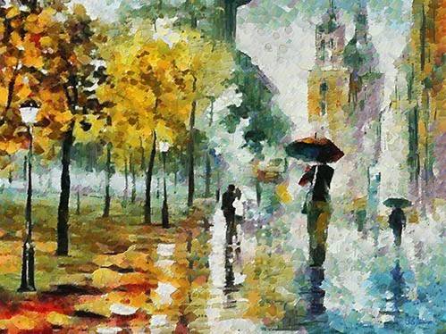 Landscape Painting -Modern CM9153-, Celito Medeiros