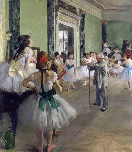 Painting - The Dancing Class, c.1873-76 (oil on canvas) - Edgar Degas