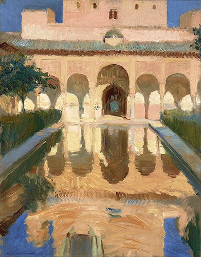 Painting - Alhambra, Hall of Ambassadors, Granada -, Joaquin Sorolla