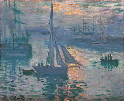 Painting -Sunrise (Seascape)-, Claude Monet