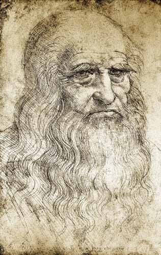 Painting - Self-Portrait of Leonardo da Vinci