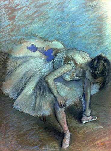 Painting - Seated Dancer - Edgar Degas