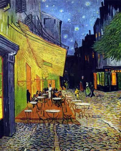 Landscape painting -Cafe Terrace Place du Forum Arles-, Vincent Van Gogh