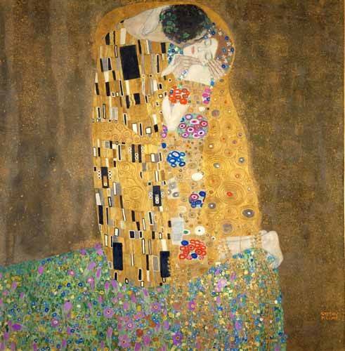 Bedroom Painting -The Kiss-, Gustav Klimt