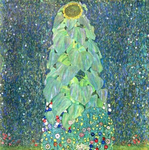 Flower Painting - The Sunflower - by Gustav Klimt
