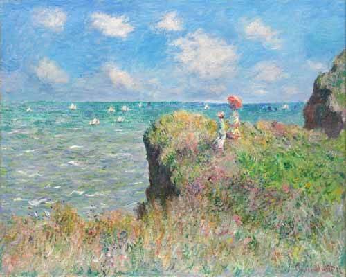 Painting -Etretat-, Claude Monet