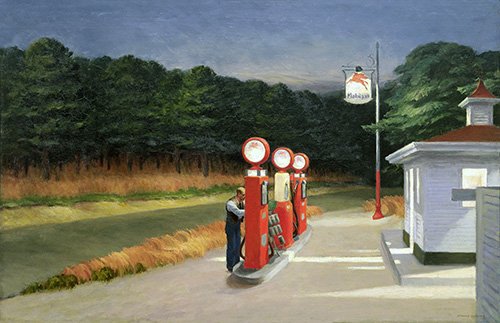 Painting - Gasoline, 1940 - Edward Hopper