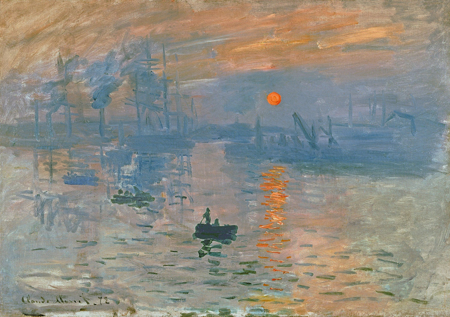Painting for Living Room -Impression, Sunrise-, Claude Monet