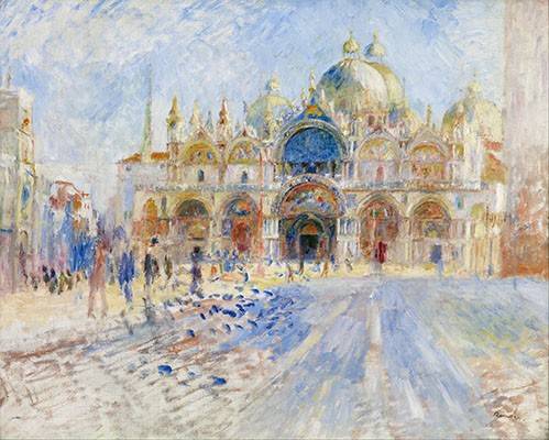 Painting St. Mark's Square, Venice - Pierre Auguste Renoir