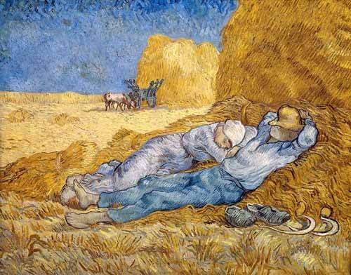 Landscape painting -The Siesta - Vincent Van Gogh