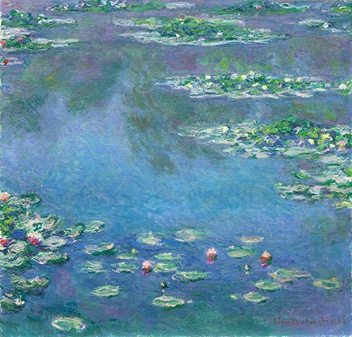 Bedroom Painting -Water Lilies-, Claude Monet