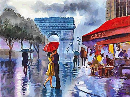 Landscape Painting - Modern CM10088-, Celito Medeiros