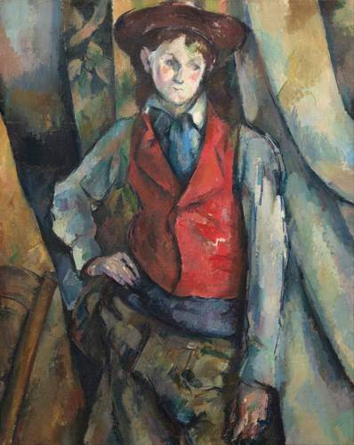 Painting Boy with a Red Vest - Paul Cézanne