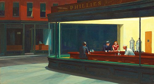 Modern Painting - Nighthawks, 1942 - Edward Hopper