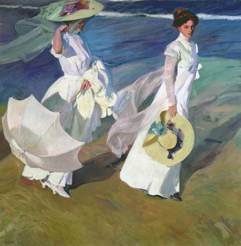 Painting for Living Room -Stroll by the Sea-, Joaquin Sorolla