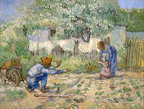 Table - First Steps (after Millet) - Vincent Van Gogh