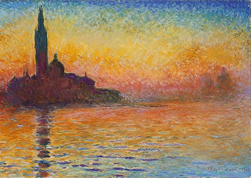 Painting -San Giorgio Maggiore at Twilight-, Claude Monet