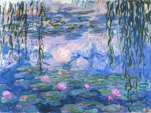 Landscape painting -Waterlilies, 1916-19-, Claude Monet